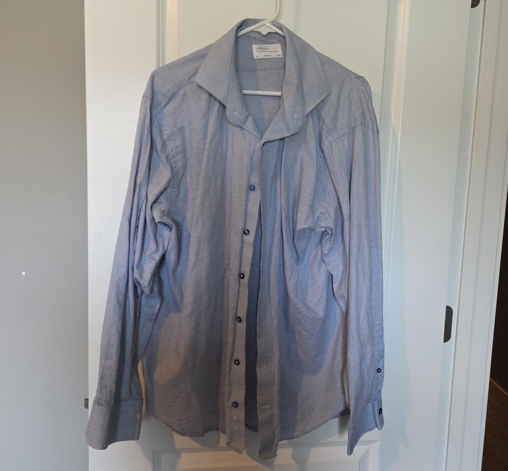 Lorenzo Uomo Light Blue Men's Dress Shirt